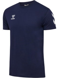 hummel Sport-Tshirt hmlGO 2.0 Chevron (Baumwolle) marineblau Herren