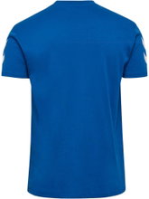 Hummel Sport T-shirt hmlGO 2.0 Chevron (cotton) blue men's