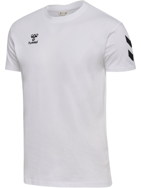 hummel Sport-Tshirt hmlGO 2.0 Chevron (Baumwolle) weiss Herren