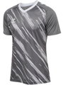 hummel Sport-Tshirt hmlMATCH Triumph Jersey (100% Polyester) stahlgrau/weiss Herren