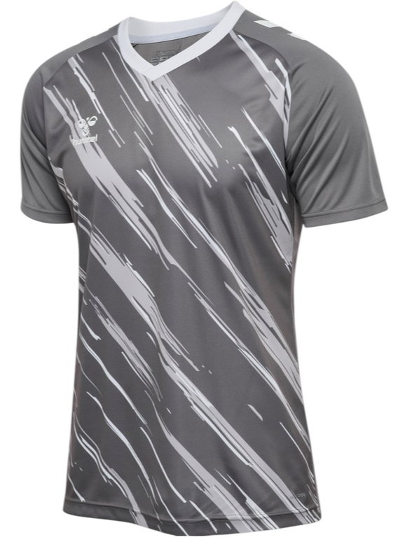 hummel Sport-Tshirt hmlMATCH Triumph Jersey (100% Polyester) stahlgrau/weiss Herren