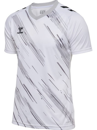 hummel Sport-Tshirt hmlMATCH Triumph Jersey (100% Polyester) weiss/grau Herren
