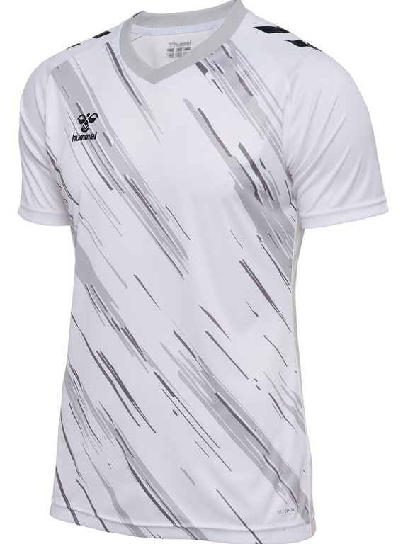 hummel Sport-Tshirt hmlMATCH Triumph Jersey (100% Polyester) weiss/grau Herren