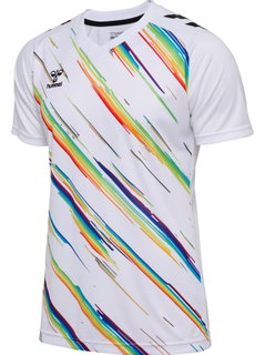 hummel Sport-Tshirt hmlMATCH Triumph Jersey (100% Polyester) weiss/bunt Herren