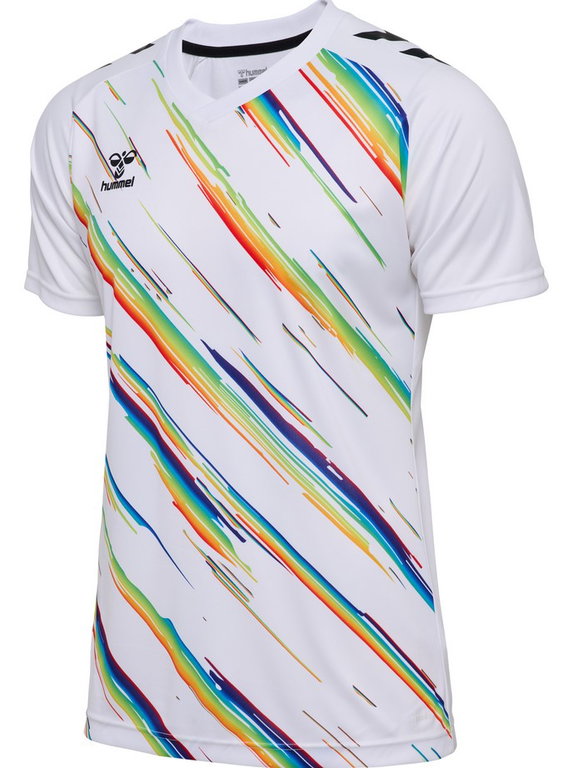hummel Sport-Tshirt hmlMATCH Triumph Jersey (100% Polyester) weiss/bunt Herren