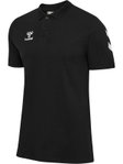 hummel Sport/Freizeit-Polo hmlGO Chevron (100% Baumwolle) schwarz Herren
