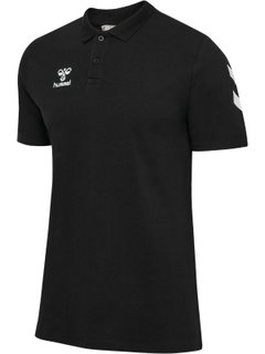 hummel Sport/Freizeit-Polo hmlGO Chevron (100% Baumwolle) schwarz Herren