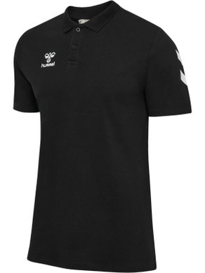 hummel Sport/Wolny czas Polo hmlGO Chevron (100% bawełna) czarny Mężczyźni