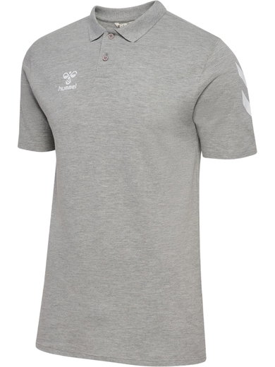 Hummel Sport/Recreation Polo hmlGO Chevron (100% Cotton) grey Men's