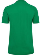 hummel Sport/Freizeit-Polo hmlGO Chevron (100% Baumwolle) grün Herren