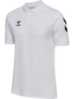 hummel Sport/Freizeit-Polo hmlGO Chevron (100% Baumwolle) weiss Herren