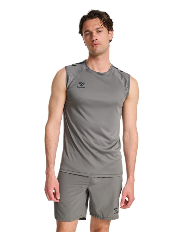 hummel Sport-Tank hmlPRO Training Jersey (schnelltrocknend) grau Herren