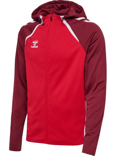 hummel Sport-Trainingsjacke hmlLEAD 2.0 Zip Hoodie (hohe Atmungsaktivität, schnelltrocknend) rot Herren