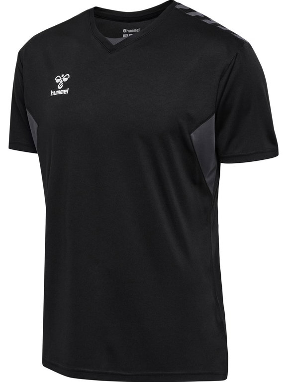 hummel Sport-Tshirt hmlAUTHENTIC Jersey (100% Polyester) Kurzarm schwarz Herren