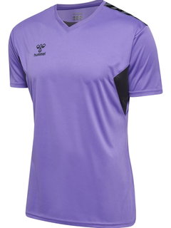 hummel Sport-Tshirt hmlAUTHENTIC Jersey (100% Polyester) Kurzarm violett/schwarz Herren