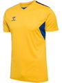 hummel Sport-Tshirt hmlAUTHENTIC Jersey (100% Polyester) Kurzarm gelb/blau Herren
