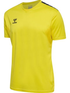 hummel Sport-Tshirt hmlAUTHENTIC Jersey (100% Polyester) Kurzarm gelb Herren