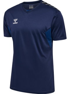 hummel Sport-Tshirt hmlAUTHENTIC Jersey (100% Polyester) Kurzarm marineblau Herren
