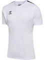 hummel Sport-Tshirt hmlAUTHENTIC Jersey (100% Polyester) Kurzarm weiss/schwarz Herren