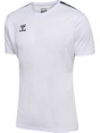 hummel Sport-Tshirt hmlAUTHENTIC Jersey (100% Polyester) Kurzarm weiss/schwarz Herren