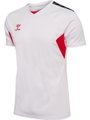 hummel Sport-Tshirt hmlAUTHENTIC Jersey (100% Polyester) Kurzarm weiss/rot Herren