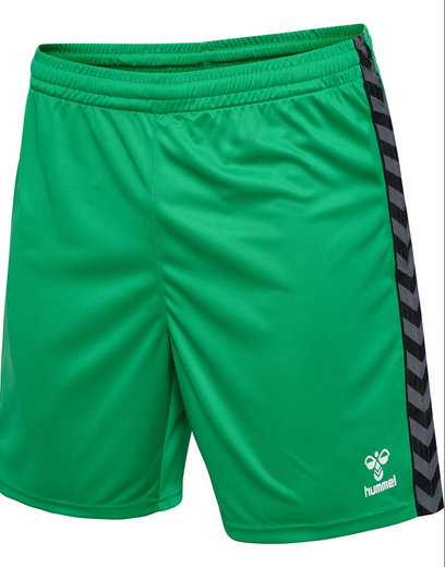 hummel Sporthose hmlAUTHENTIC PL Shorts (100% Polyester) kurz grün Herren