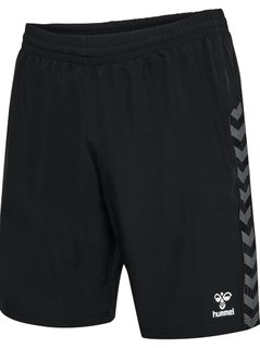 hummel Spodenki sportowe hmlAUTHENTIC Woven Shorts (z kieszeniami na zamek błyskawiczny) krótkie czarne męskie