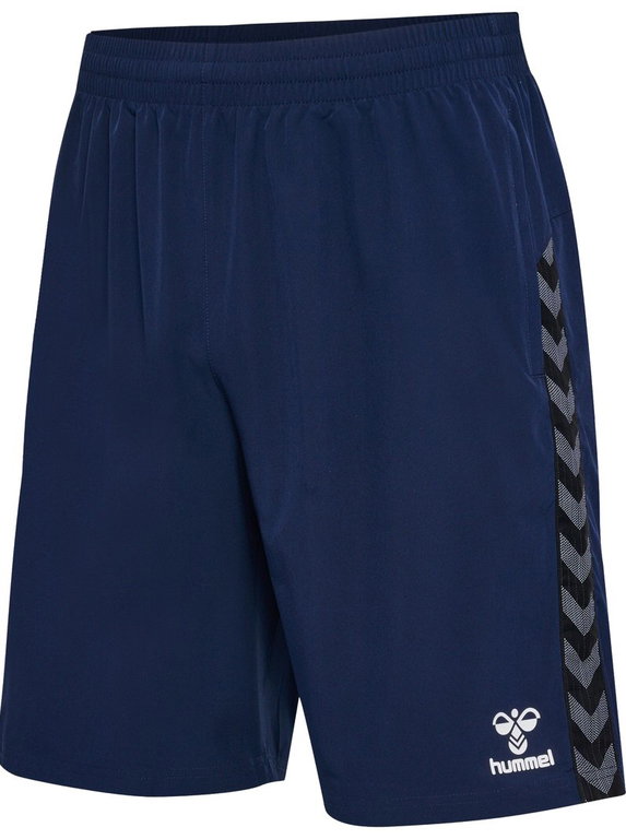 hummel Sporthose hmlAUTHENTIC Woven Shorts (mit Reißverschlusstaschen) kurz marineblau Herren