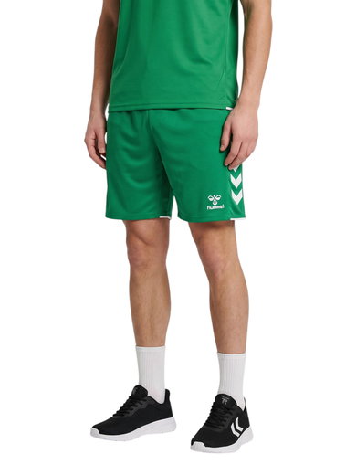 hummel Sporthose hmlCORE 2.0 Shorts (angenehmes Tragegefühl) kurz grün/weiss Herren