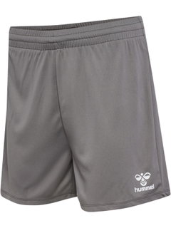 hummel Sporthose hmlESSENTIAL Shorts (angenehmes Tragegefühl) kurz grau Damen