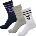 hummel Sportsocken Crew weiss/grau/dunkelblau - 3 Paar