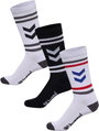 hummel Sportsocken Chevron High Crew Retro weiss/schwarz - 3 Paar