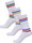 Hummel Sports Socks Chevron High Crew Retro White/Colourful - 3 Pairs