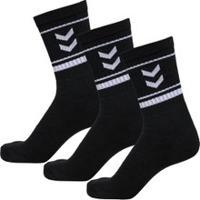 hummel Sportsocken hmlSTRIPE Crew schwarz - 3 Paar