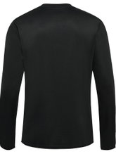 hummel Sport-Langarmshirt hmlESSENTIAL Sweatshirt (Interlock-Stoff) schwarz Herren