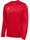 hummel Sport-Langarmshirt hmlESSENTIAL Sweatshirt (Interlock-Stoff) rot Herren