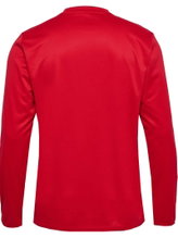 hummel Sport-Langarmshirt hmlESSENTIAL Sweatshirt (Interlock-Stoff) rot Herren