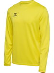 hummel Sport-Langarmshirt hmlESSENTIAL Sweatshirt (Interlock-Stoff) gelb Herren