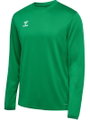 hummel Sport-Langarmshirt hmlESSENTIAL Sweatshirt (Interlock-Stoff) grün Herren