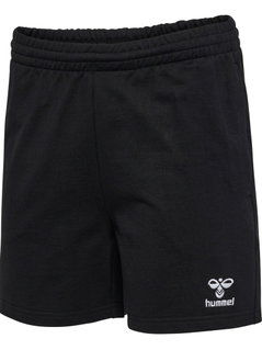 hummel Freizeithose hmlGO 2.0 Sweatshorts (Bio-Baumwolle) kurz schwarz Damen
