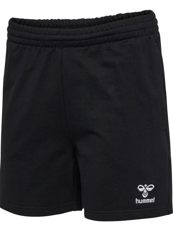 hummel Freizeithose hmlGO 2.0 Sweatshorts (Bio-Baumwolle) kurz schwarz Damen
