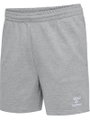 hummel Freizeithose hmlGO 2.0 Sweatshorts (Bio-Baumwolle) kurz grau Damen