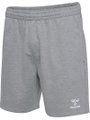 hummel Freizeithose hmlGO 2.0 Sweatshorts (Bio-Baumwolle) kurz grau Herren