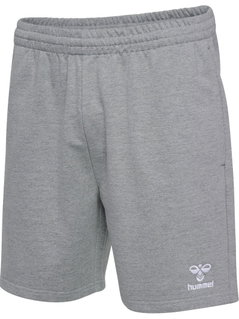 hummel Freizeithose hmlGO 2.0 Sweatshorts (Bio-Baumwolle) kurz grau Herren