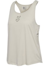 hummel Tanktop hmlCOURT Light Weight (atmungsaktiv, leicht) beige Damen