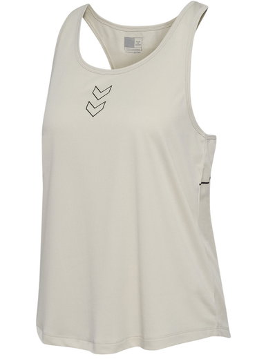 hummel Tanktop hmlCOURT Light Weight (atmungsaktiv, leicht) beige Damen