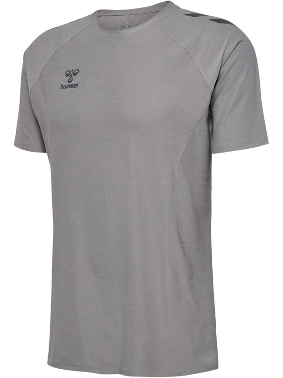 Hummel Training T-shirt hmlCIMA 2.0 Jersey (very stretchy material, soft material) grey men's