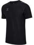 Hummel Training T-shirt hmlCIMA 2.0 Jersey (very stretchy material, soft material) black melange men's