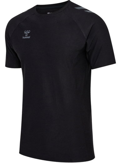 hummel Trainings-Tshirt hmlCIMA 2.0 Jersey (sehr elastisches Material, weiches Material) schwarz melange Herren