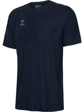 koszulka treningowa hmlCIMA 2.0 Jersey (bardzo elastyczny materiał, miękki materiał) granatowa męska